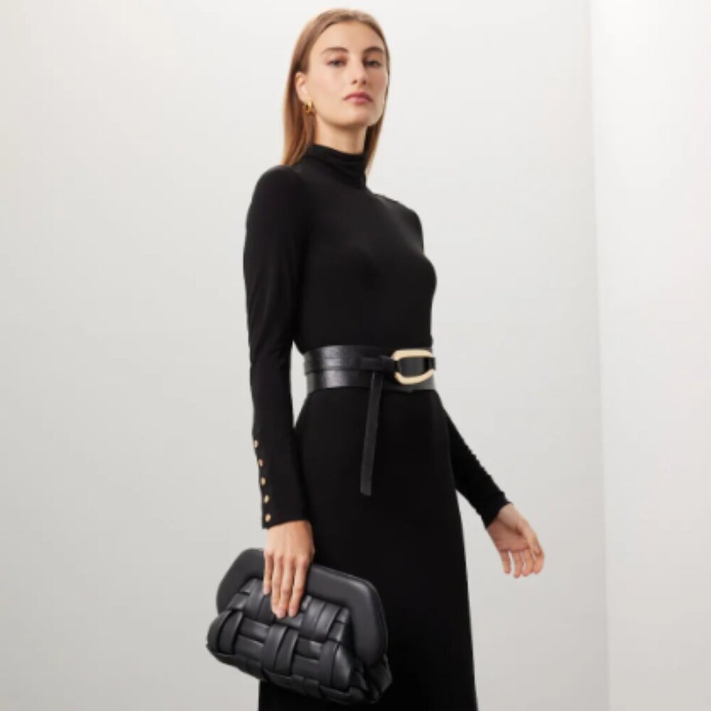 Jersey Turtleneck Dress - Tory Burch, Size 6